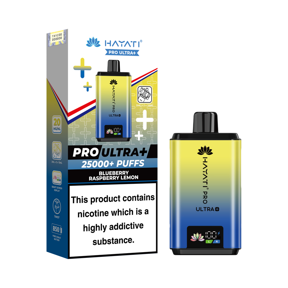 Hayati Pro Ultra+ 25K Prefilled Pod Kit 20mg | UK Duty Stamped