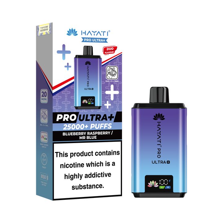 Hayati Pro Ultra+ 25K Prefilled Pod Kit 20mg | UK Duty Stamped