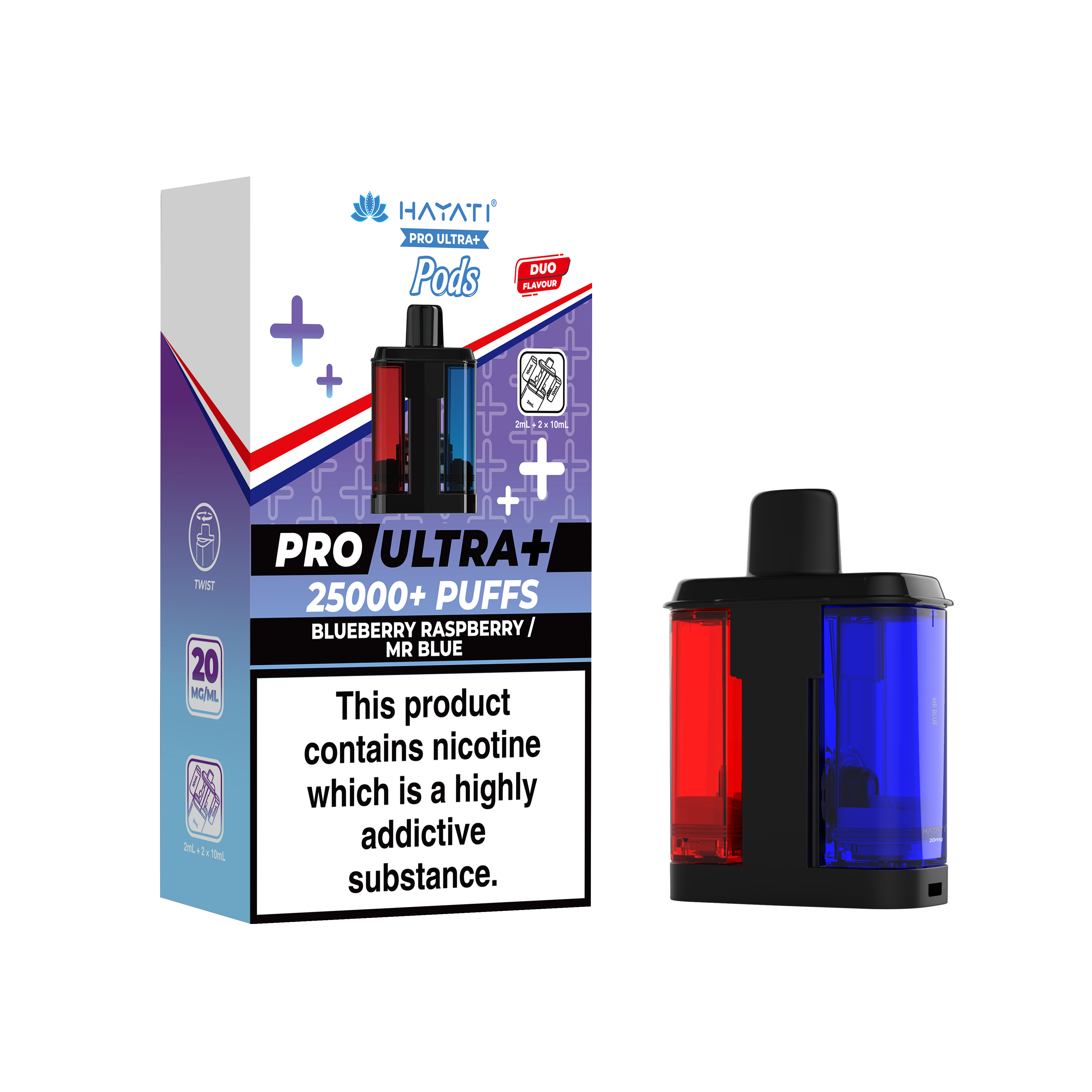 Hayati® Pro Ultra+ 25K Prefilled Pods (20mg)