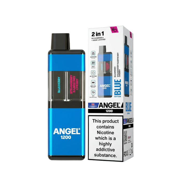 Angel® 1200 Reusable 2in1 Vape Kit (20mg)