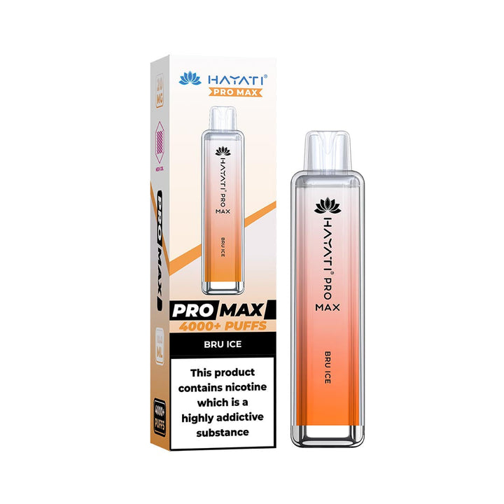 Hayati® Pro Max Disposable 4000+ Vape Kit Puffs (20mg)