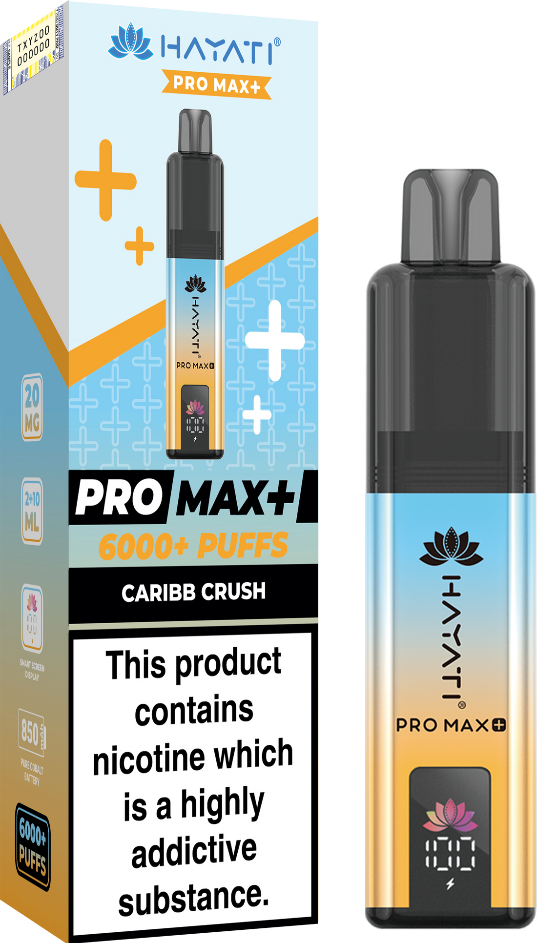 Hayati Pro Max+ 6K Prefilled Pod Kit 20mg | UK Duty Stamped