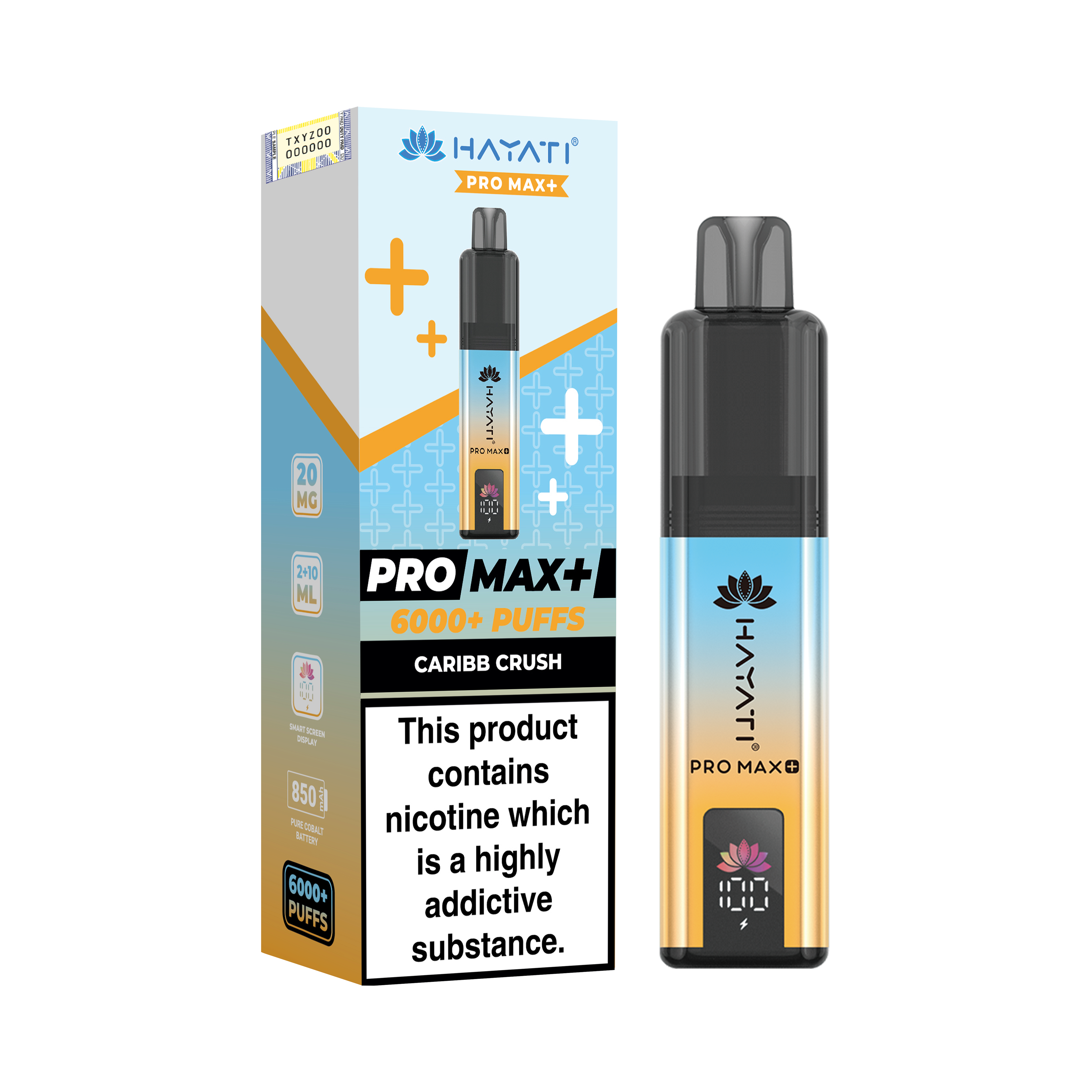 Hayati Pro Max+ 6K Prefilled Pod Kit 20mg | UK Duty Stamped