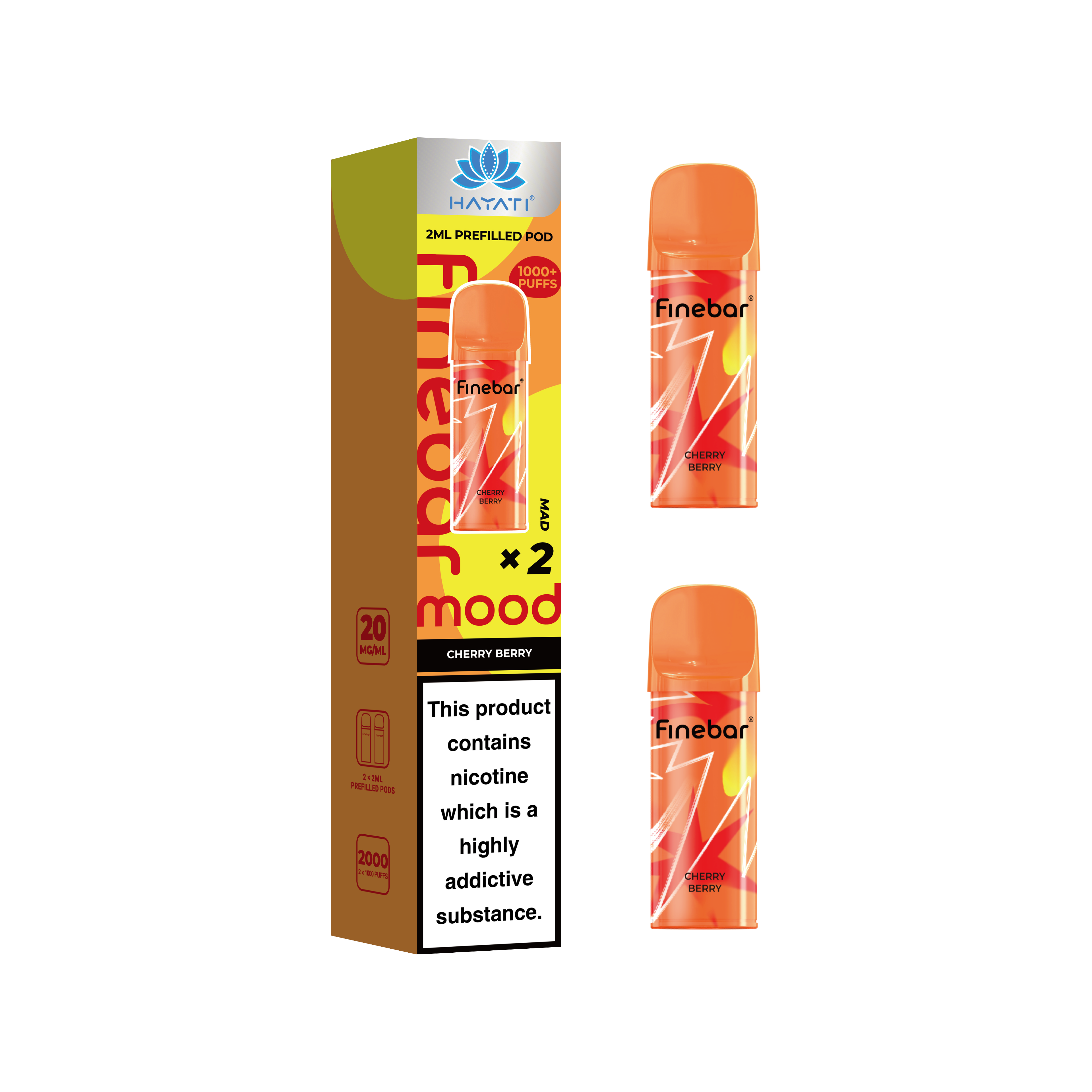 Hayati® Finebar Mood 2ml Prefilled Pod (20mg)