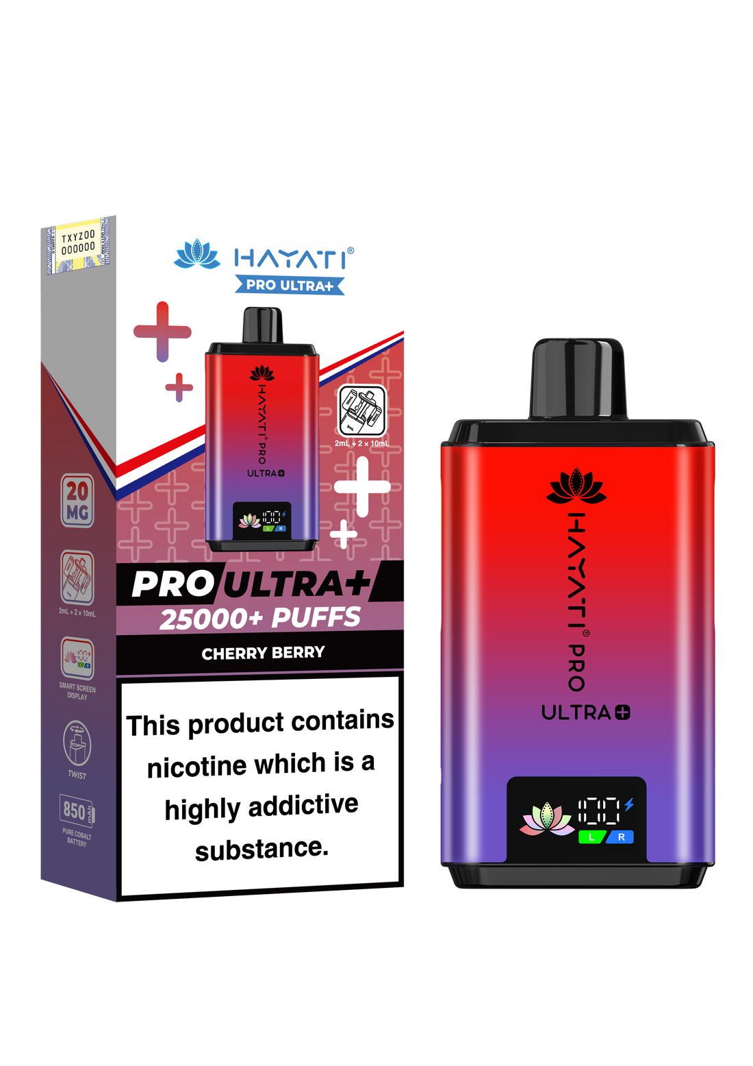 Hayati Pro Ultra+ 25K Prefilled Pod Kit 20mg | UK Duty Stamped