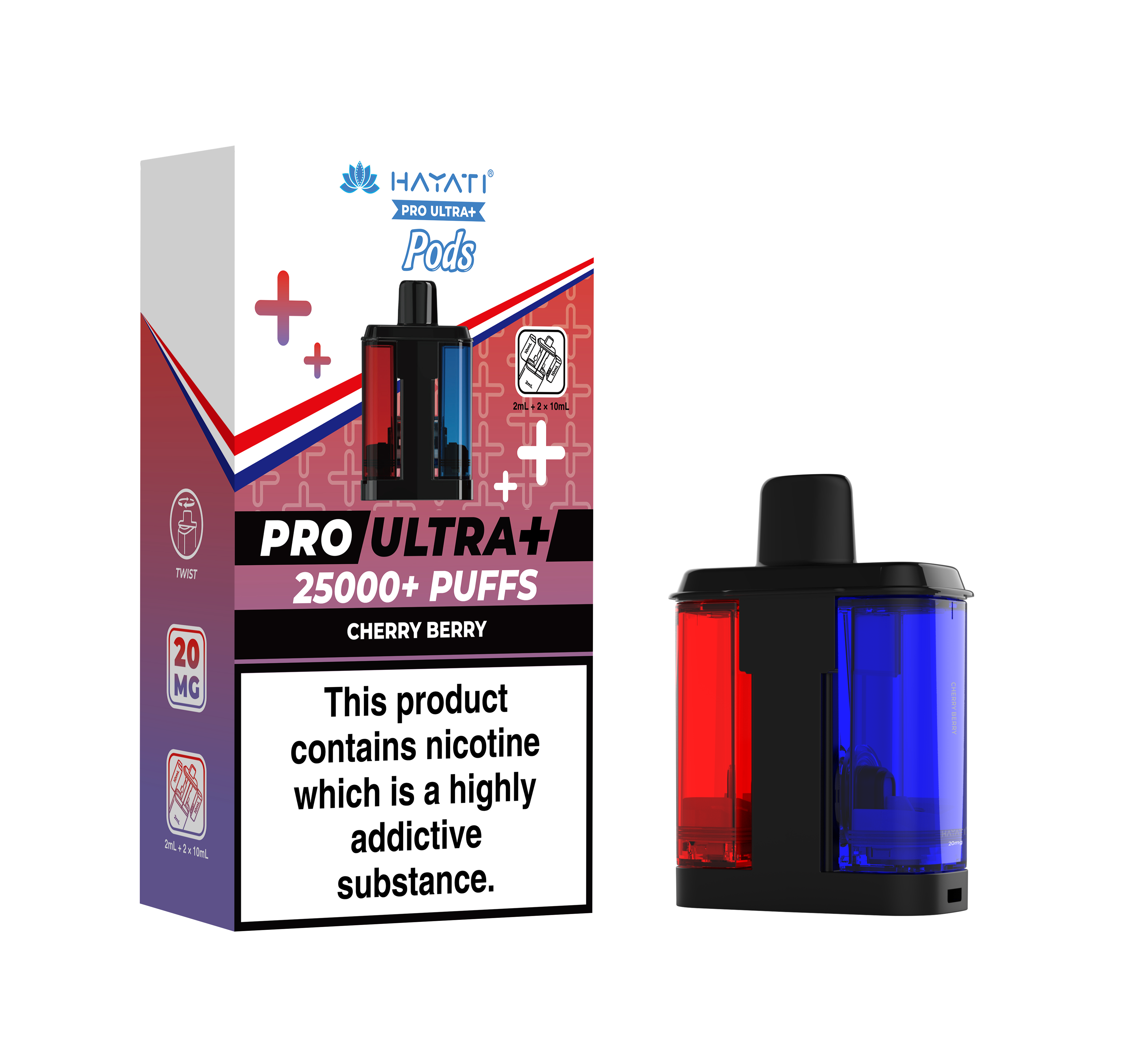 Hayati® Pro Ultra+ 25K Prefilled Pods (20mg)