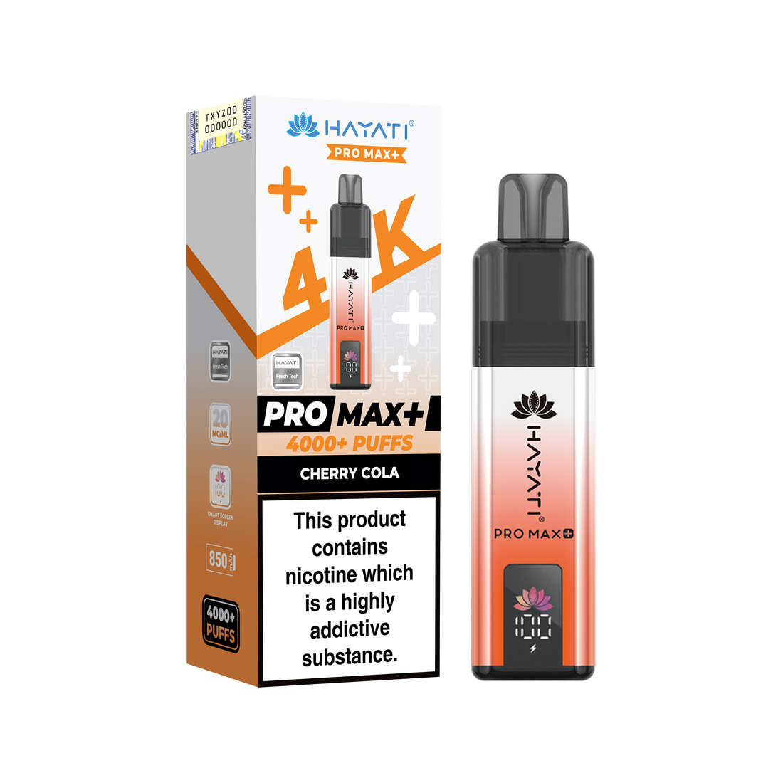 Hayati Pro Max+ 4K Prefilled Pod Kit 20mg | UK Duty Stamped