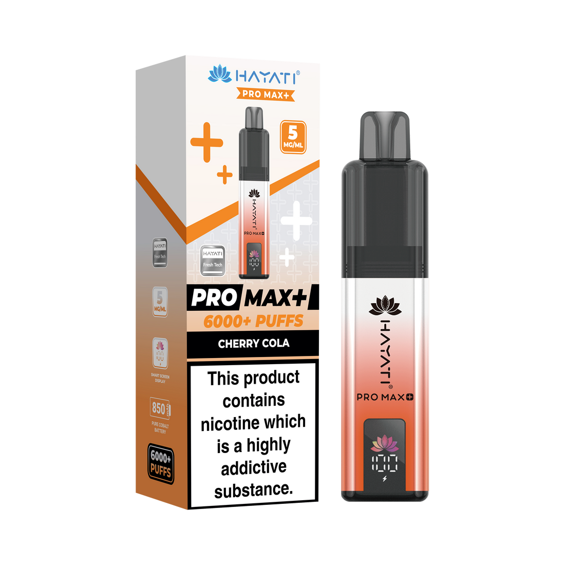 Hayati® Pro Max+ 6000+ Vape Kit (5mg)
