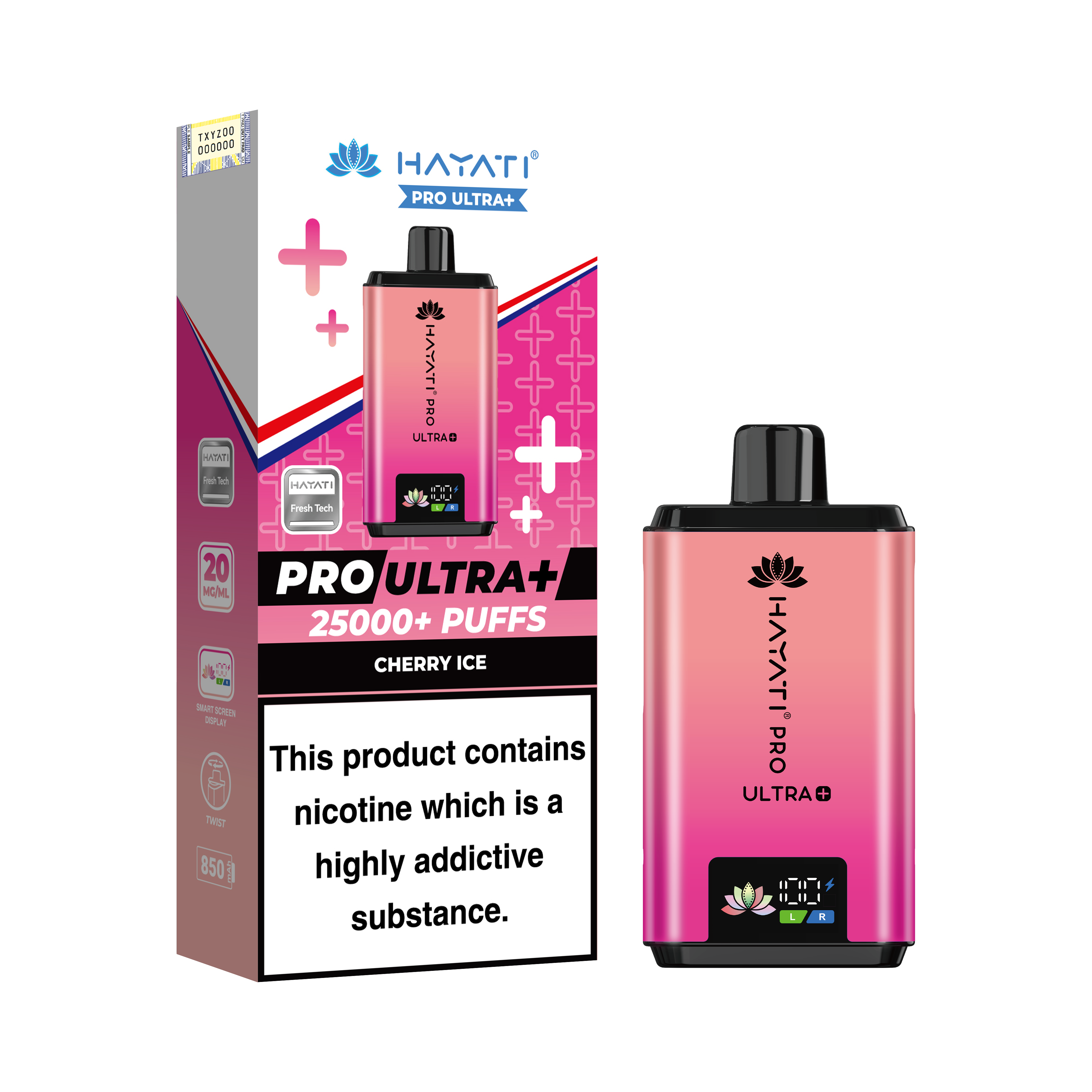 Hayati Pro Ultra+ 25K Prefilled Pod Kit 20mg | UK Duty Stamped