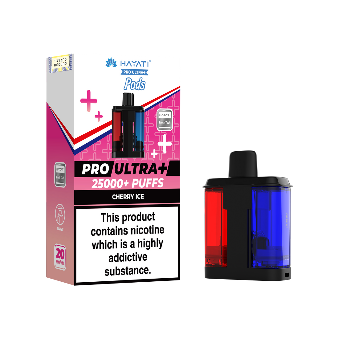 Hayati Pro Ultra+ 25K Prefilled Pods 20mg | UK Duty Stamped