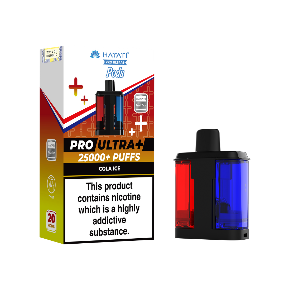 Hayati Pro Ultra+ 25K Prefilled Pods 20mg | UK Duty Stamped