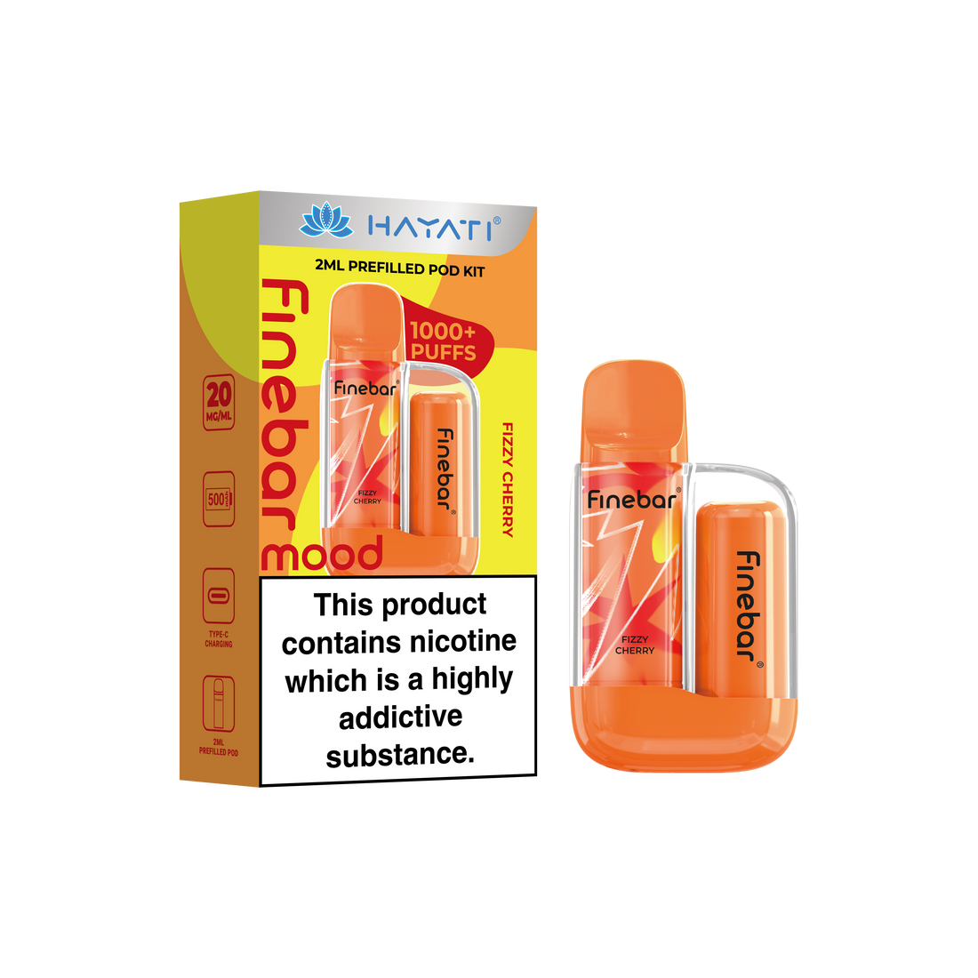Hayati® Finebar Mood 2ml Prefilled Pod System (20mg)