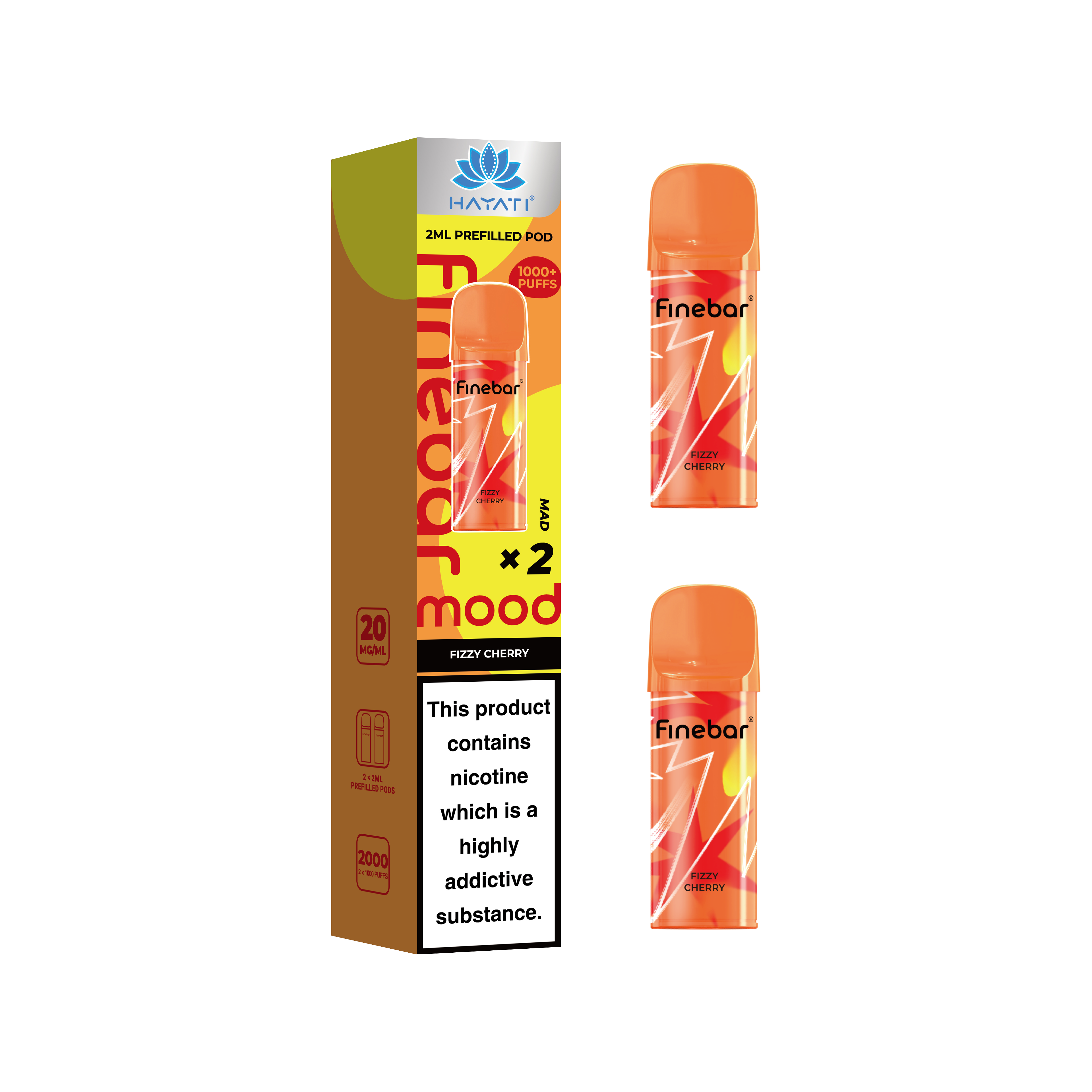 Hayati® Finebar Mood 2ml Prefilled Pod (20mg)