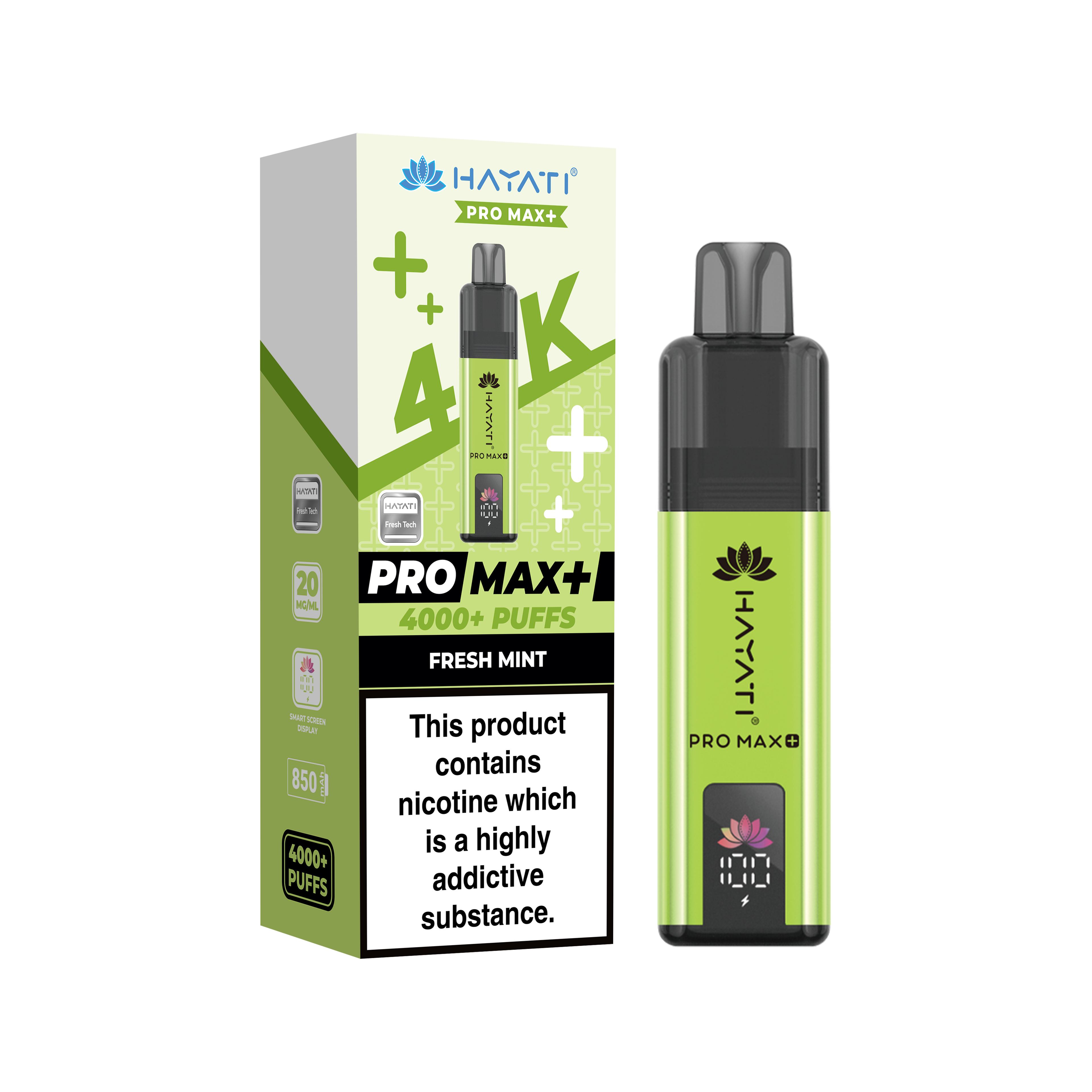 Hayati® Pro Max+ 4000+ Vape Kit (20mg)