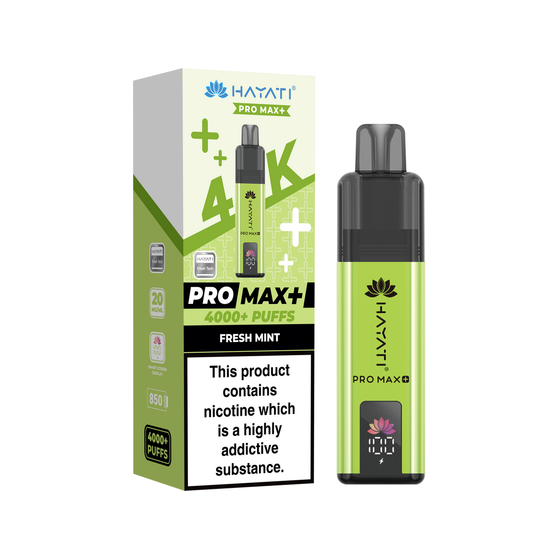 Hayati® Pro Max+ 4000+ Vape Kit (20mg)