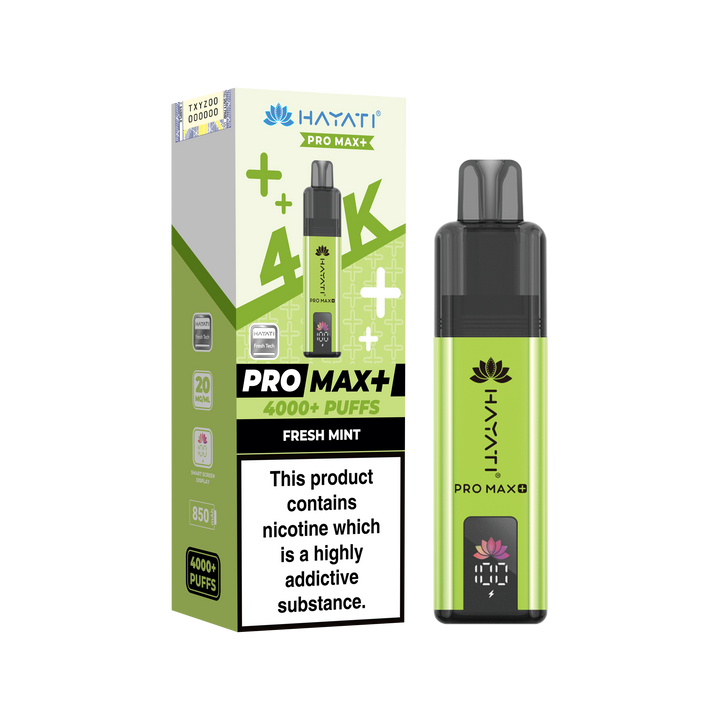 Hayati Pro Max+ 4K Prefilled Pod Kit 20mg | UK Duty Stamped
