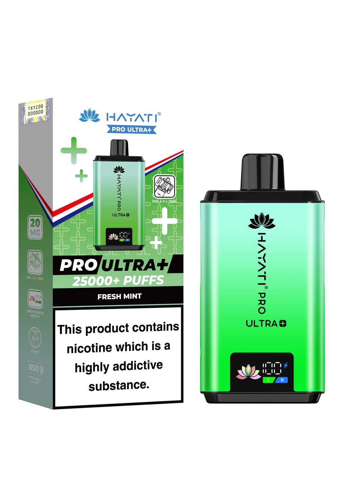 Hayati Pro Ultra+ 25K Prefilled Pod Kit 20mg | UK Duty Stamped