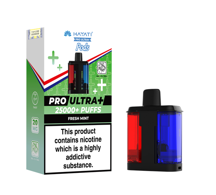 Hayati Pro Ultra+ 25K Prefilled Pods 20mg | UK Duty Stamped