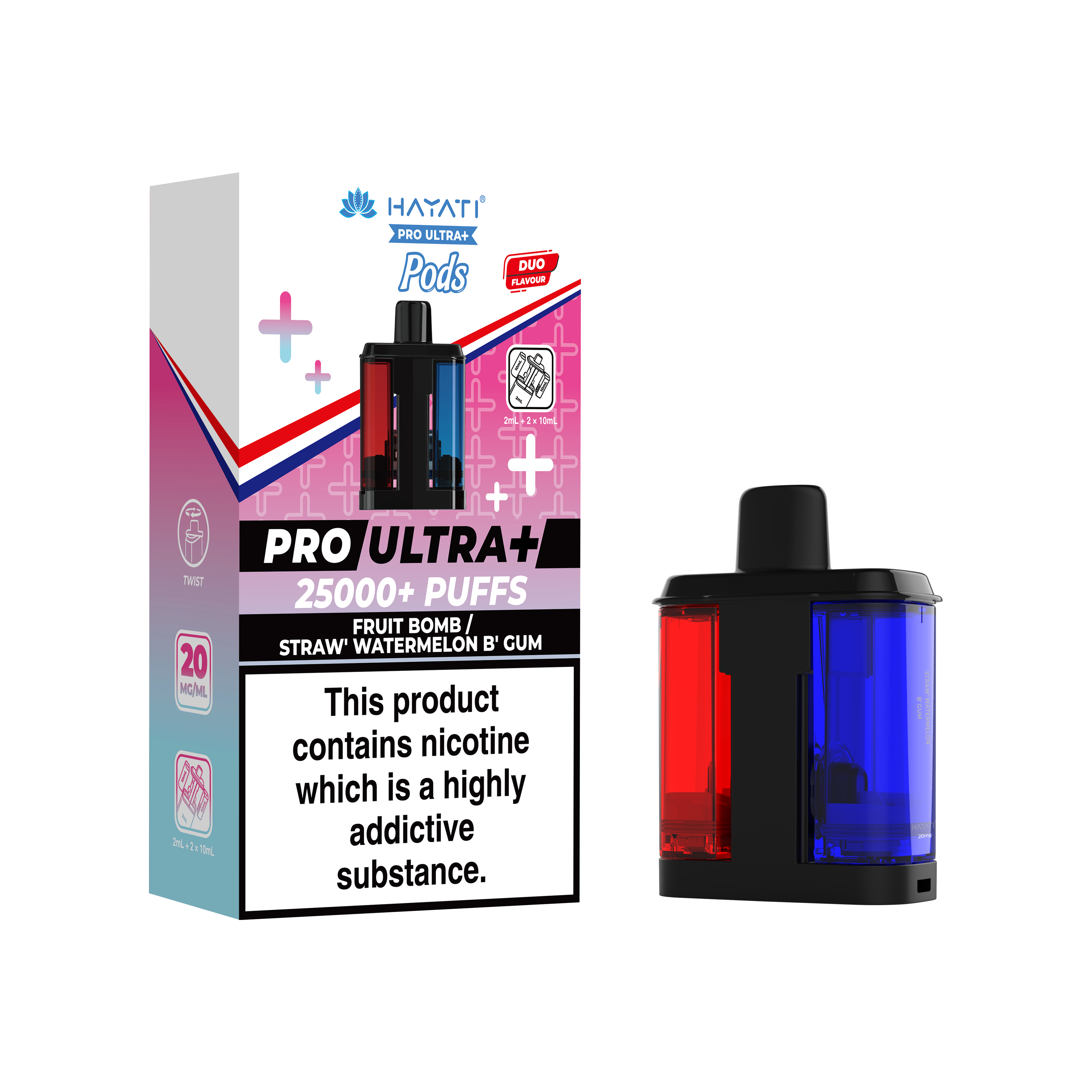 Hayati® Pro Ultra+ 25K Prefilled Pods (20mg)