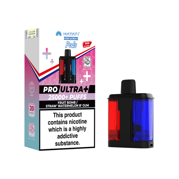 Hayati Pro Ultra+ 25K Prefilled Pods 20mg | UK Duty Stamped
