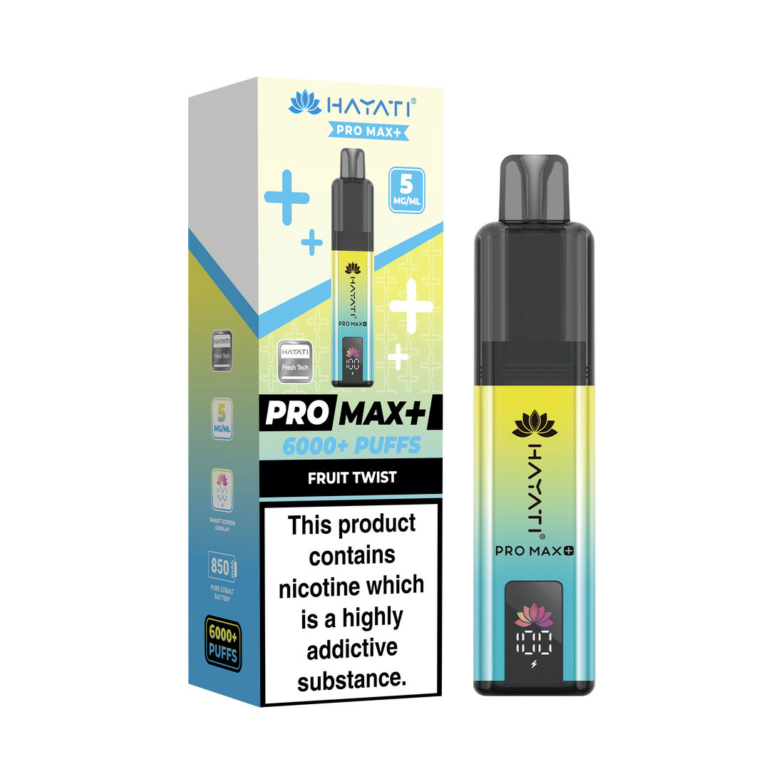 Hayati® Pro Max+ 6000+ Vape Kit (5mg)