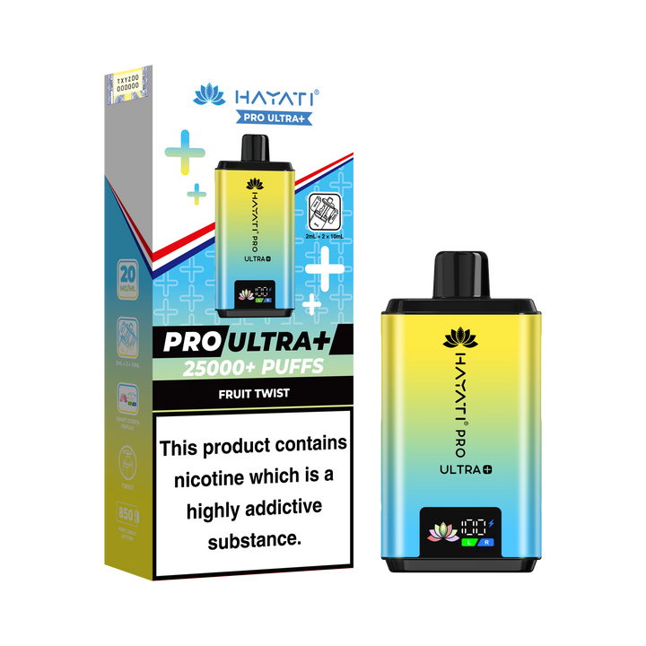 Hayati Pro Ultra+ 25K Prefilled Pod Kit 20mg | UK Duty Stamped
