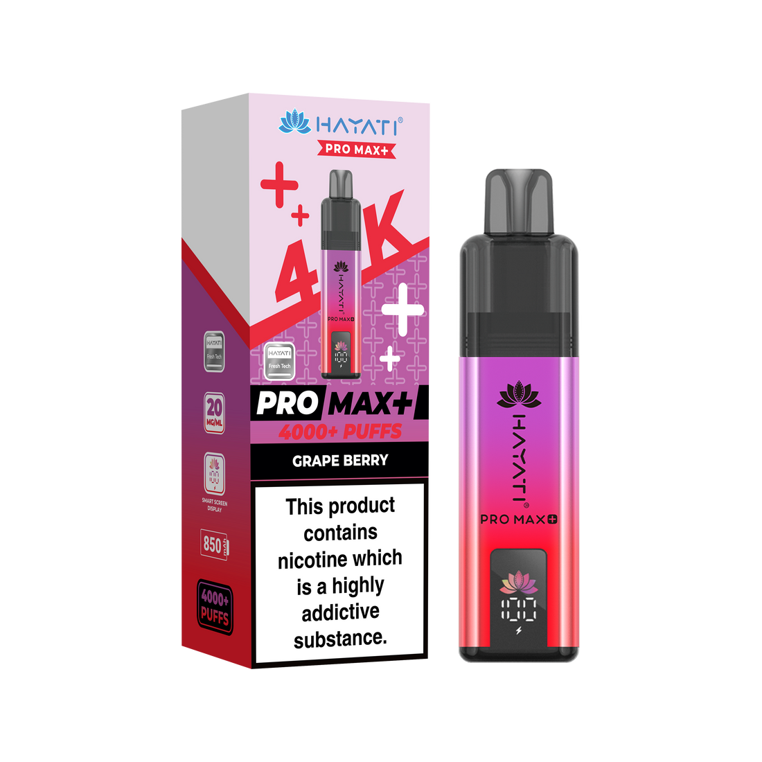 Hayati® Pro Max+ 4000+ Vape Kit (20mg)