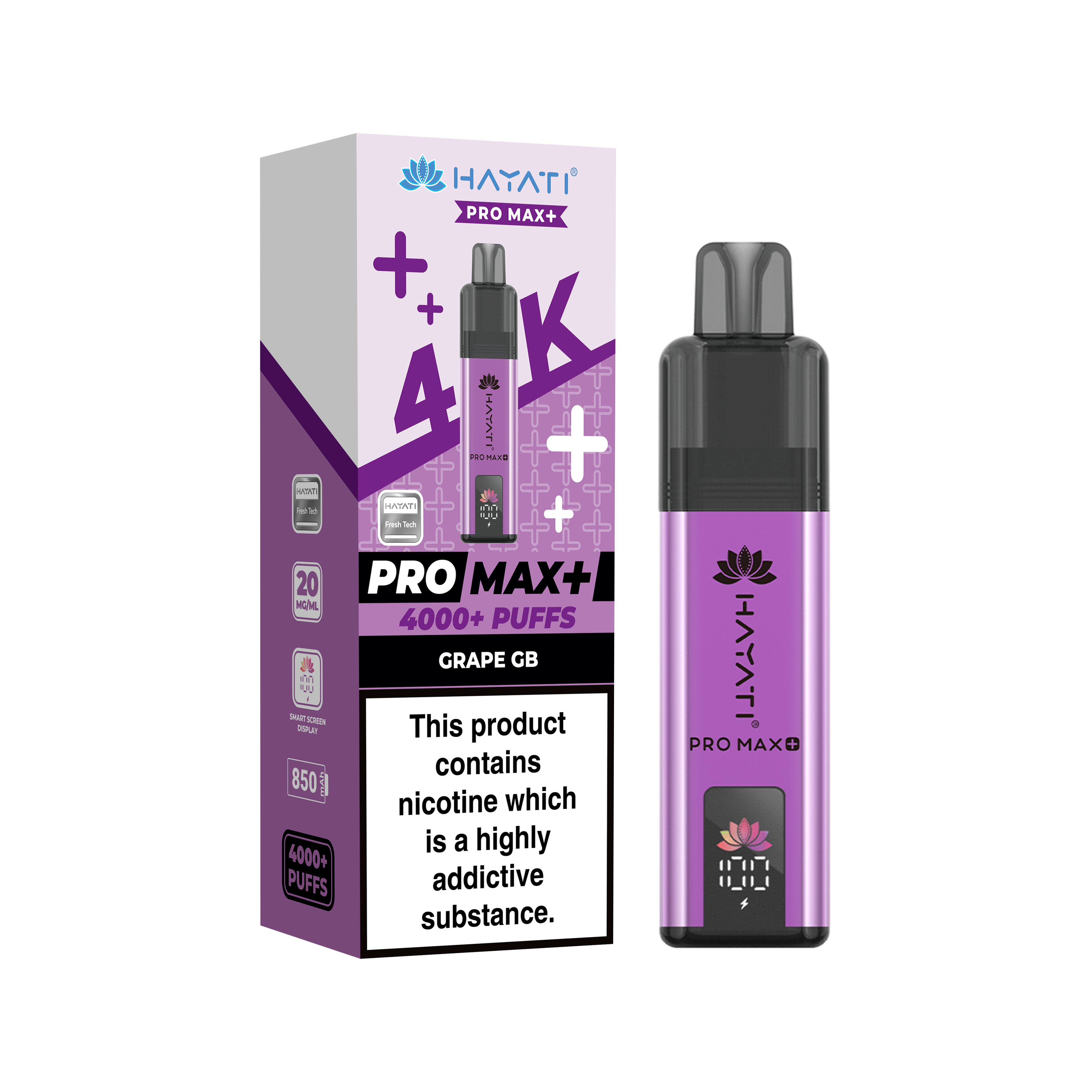 Hayati® Pro Max+ 4000+ Vape Kit (20mg)