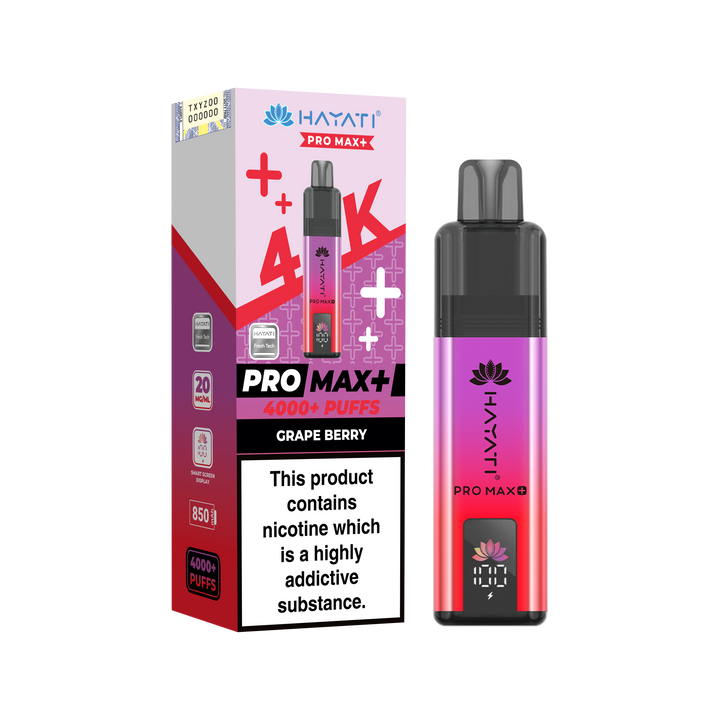 Hayati Pro Max+ 4K Prefilled Pod Kit 20mg | UK Duty Stamped