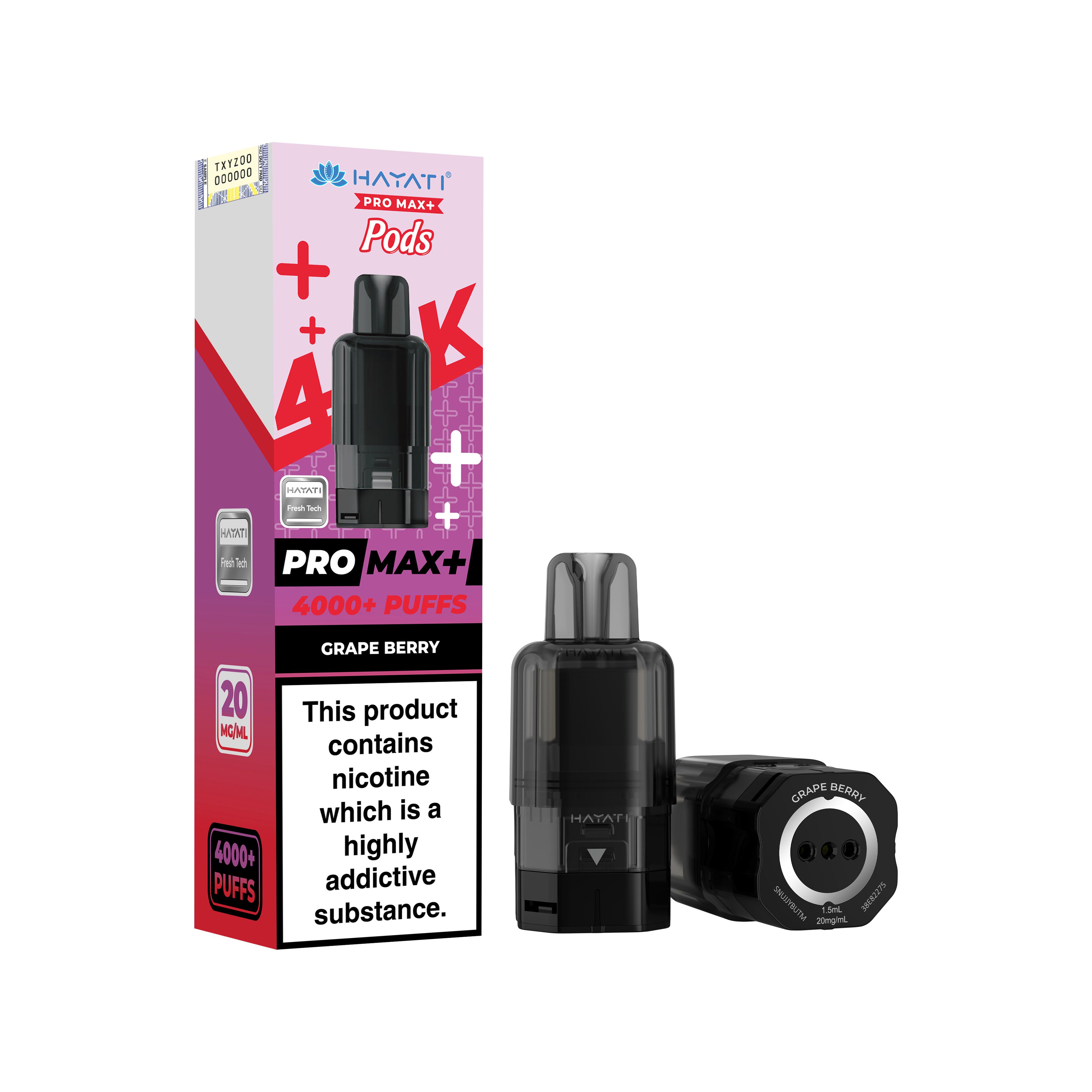 Hayati Pro Max+ 4K Prefilled Pods 20mg | UK Duty Stamped