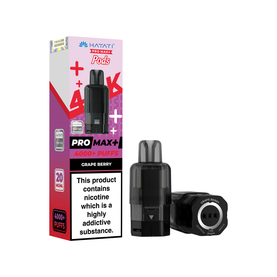 Hayati Pro Max+ 4K Prefilled Pods 20mg | UK Duty Stamped