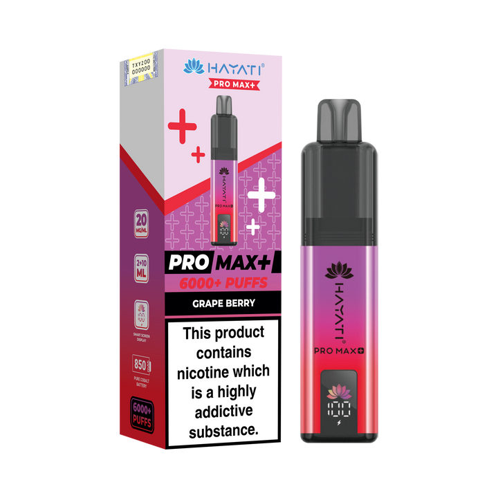 Hayati Pro Max+ 6K Prefilled Pod Kit 20mg | UK Duty Stamped