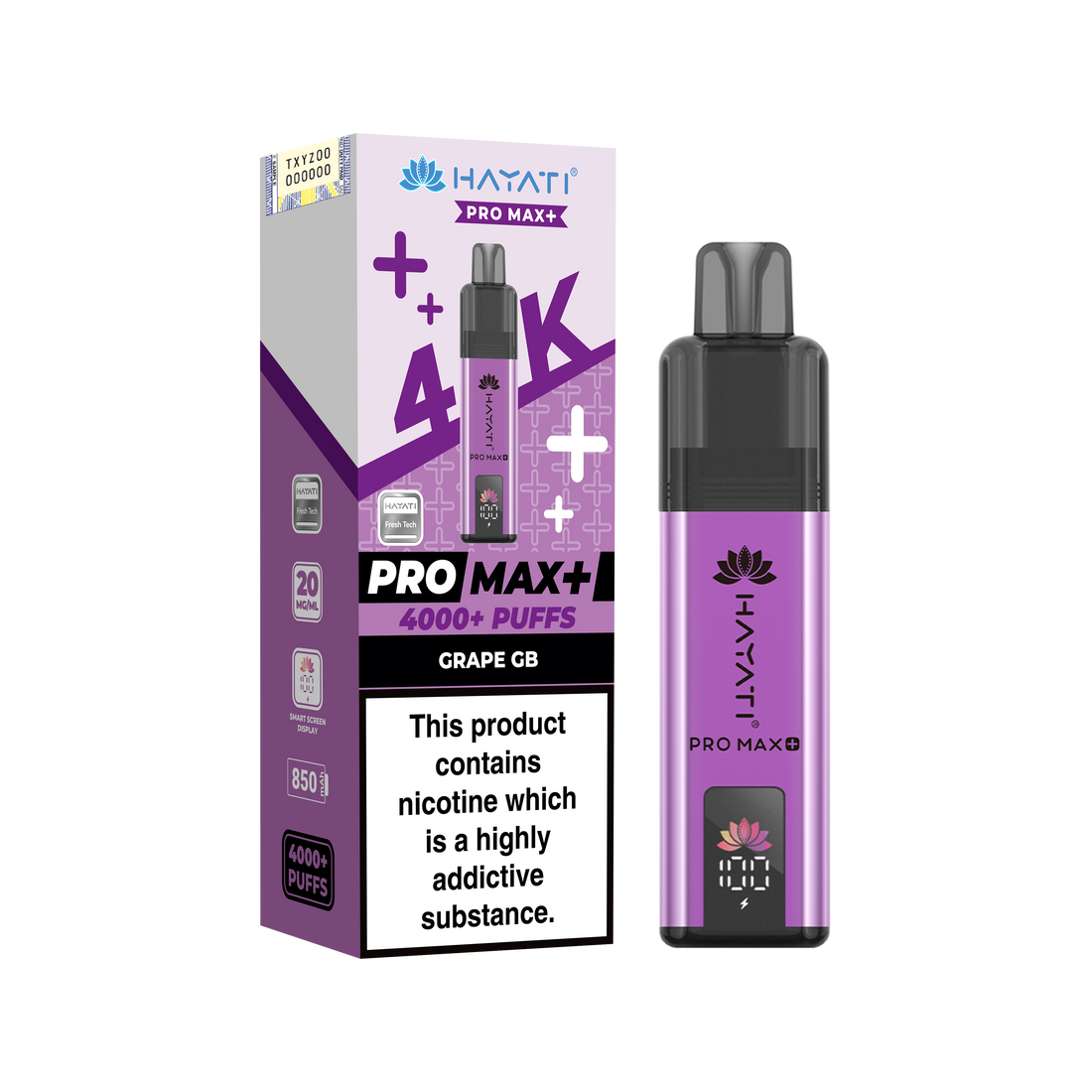 Hayati Pro Max+ 4K Prefilled Pod Kit 20mg | UK Duty Stamped