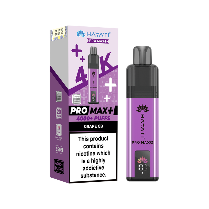 Hayati Pro Max+ 4K Prefilled Pod Kit 20mg | UK Duty Stamped