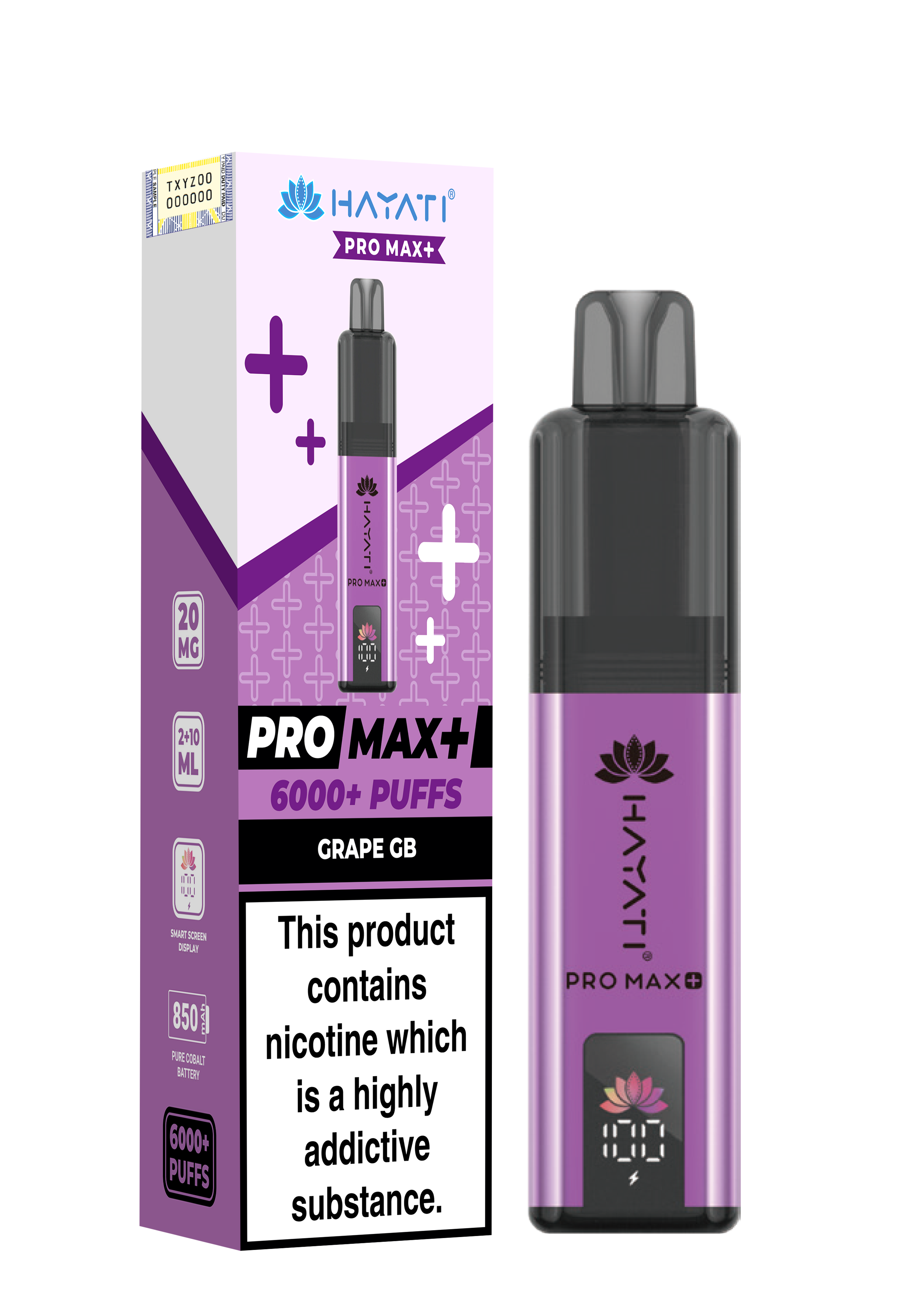 Hayati Pro Max+ 6K Prefilled Pod Kit 20mg | UK Duty Stamped