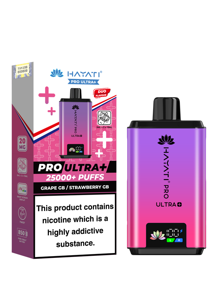 Hayati Pro Ultra+ 25K Prefilled Pod Kit 20mg | UK Duty Stamped