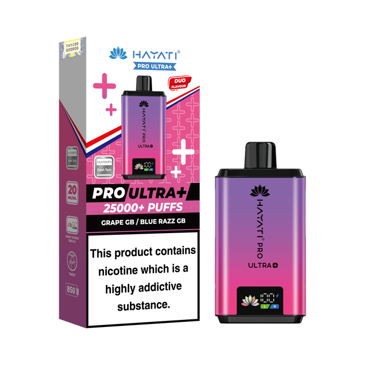 Hayati Pro Ultra+ 25K Prefilled Pod Kit 20mg | UK Duty Stamped