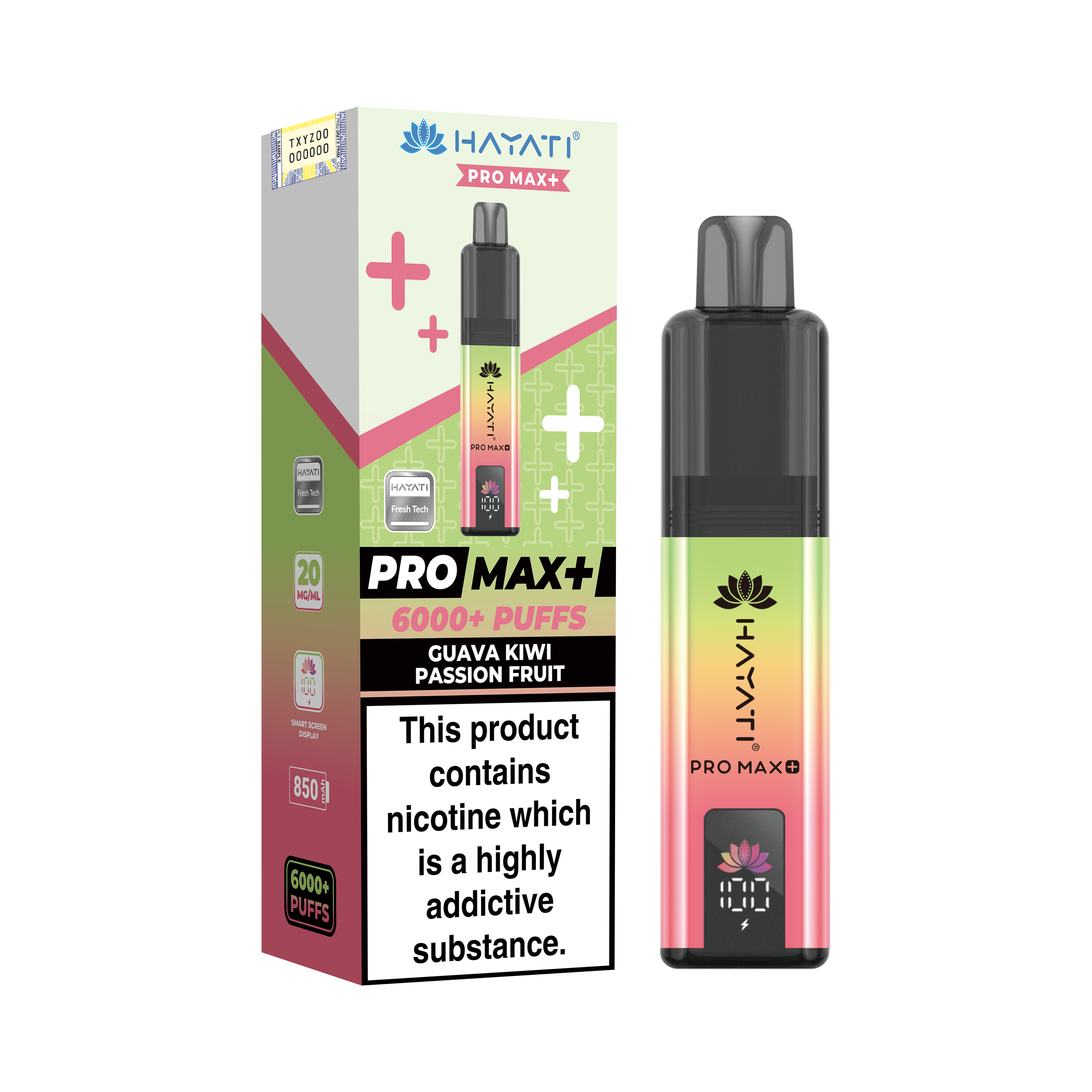 Hayati Pro Max+ 6K Prefilled Pod Kit 20mg | UK Duty Stamped