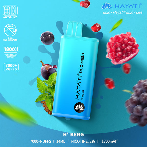 Hayati® Duo Mesh 7000+ Vape Kit (20mg)