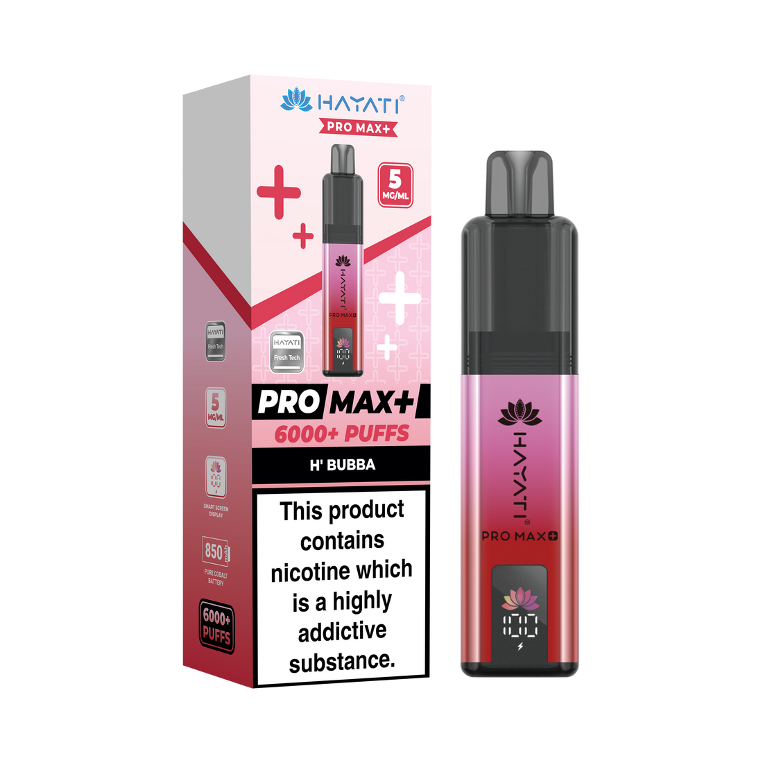 Hayati® Pro Max+ 6000+ Vape Kit (5mg)
