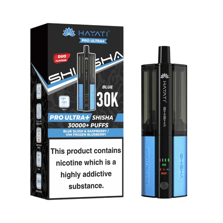 Hayati® Pro Ultra+ Shisha 30000+ Vape Kit (5mg)
