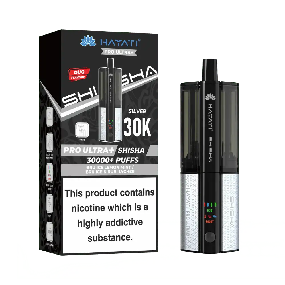 Hayati® Pro Ultra+ Shisha 30000+ Vape Kit (5mg)