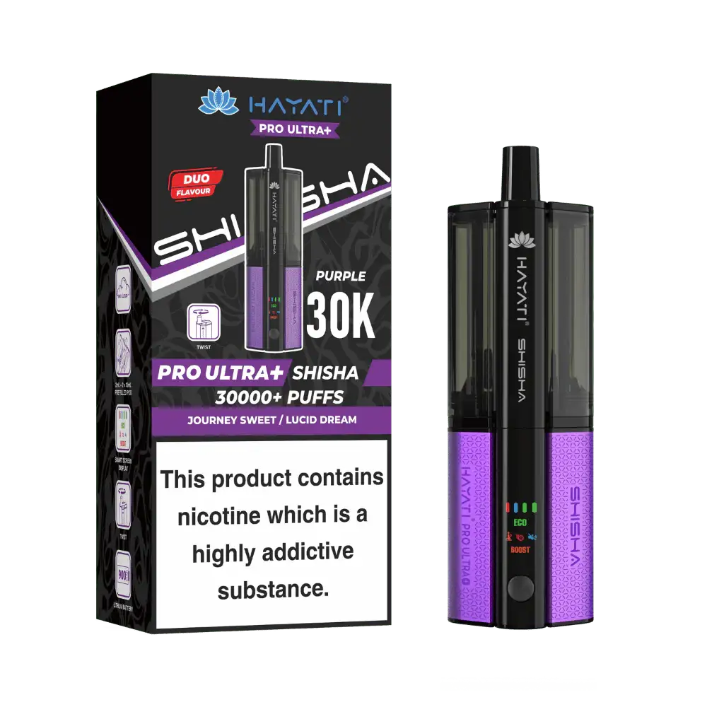 Hayati® Pro Ultra+ Shisha 30000+ Vape Kit (5mg)