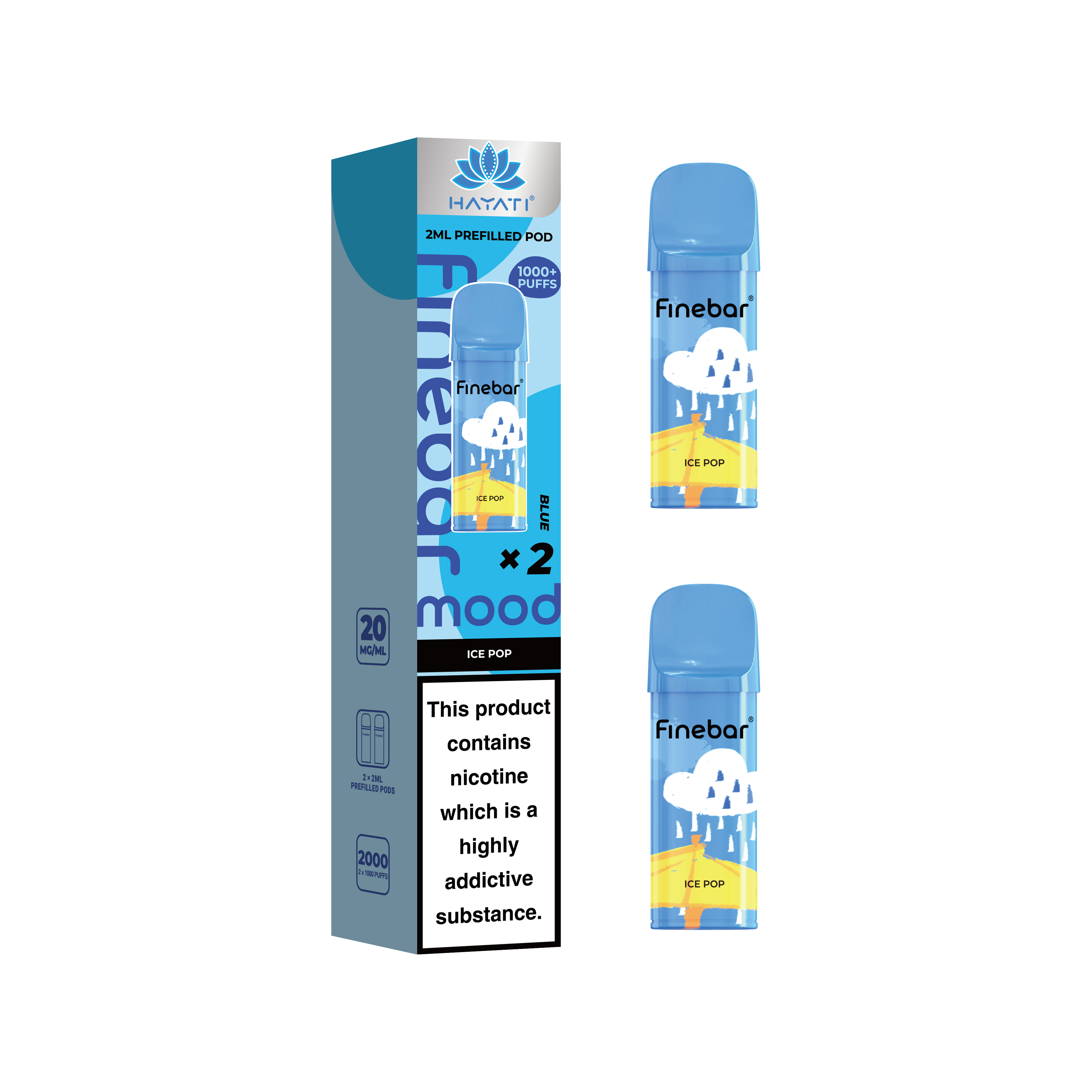 Hayati® Finebar Mood 2ml Prefilled Pod (20mg)