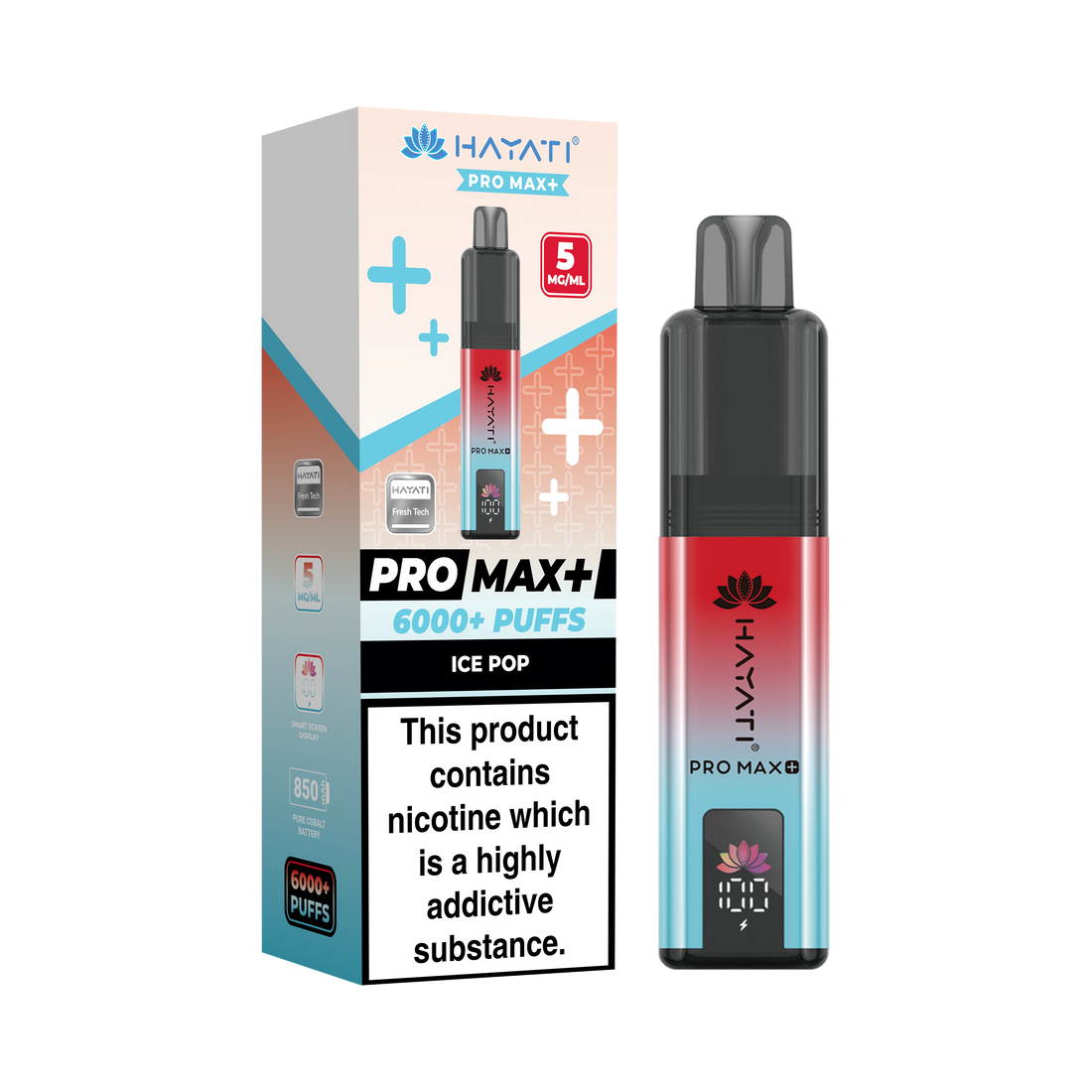 Hayati® Pro Max+ 6000+ Vape Kit (5mg)