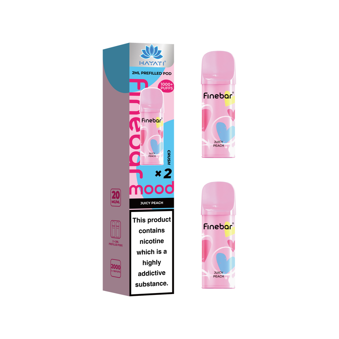 Hayati® Finebar Mood 2ml Prefilled Pod (20mg)