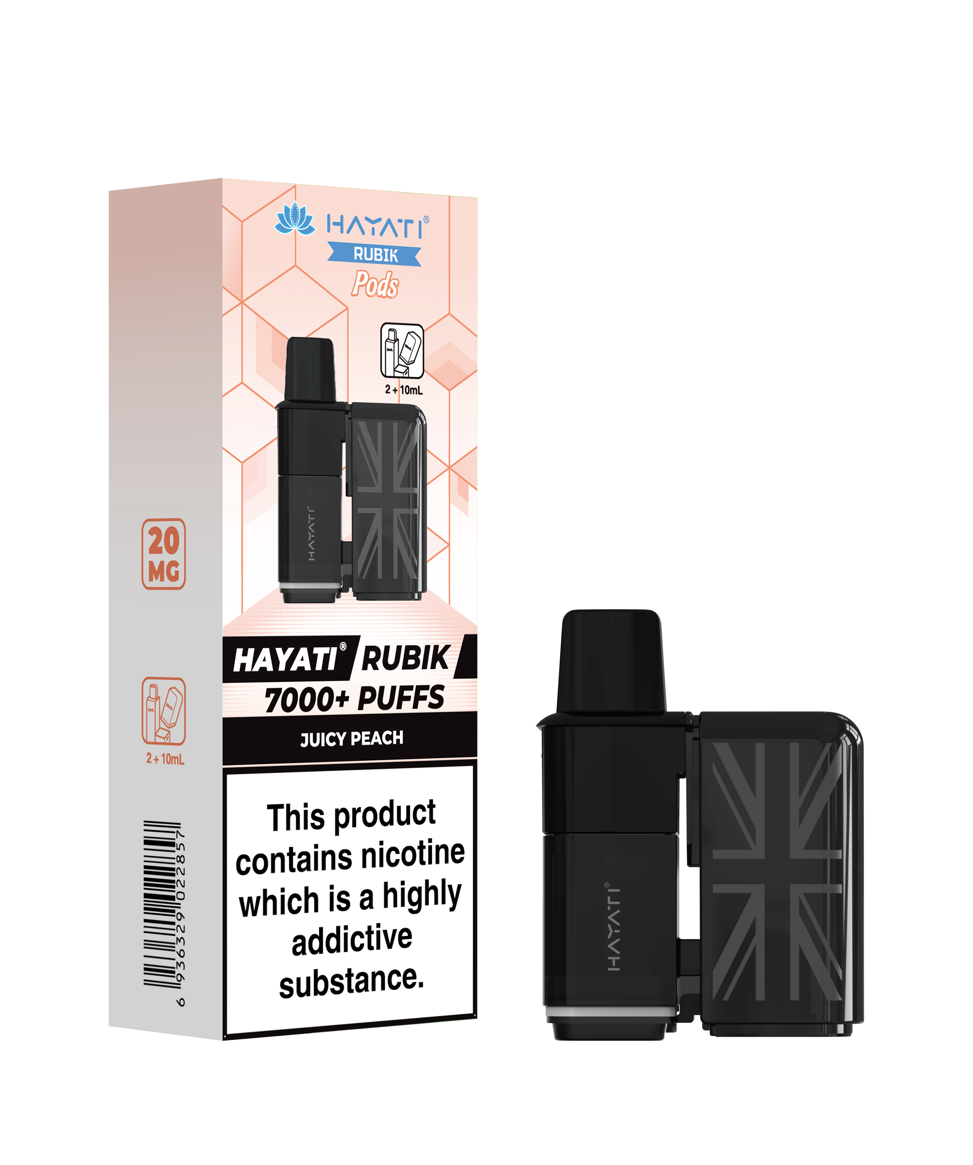 Hayati® Rubik Refillable Pods (20mg)