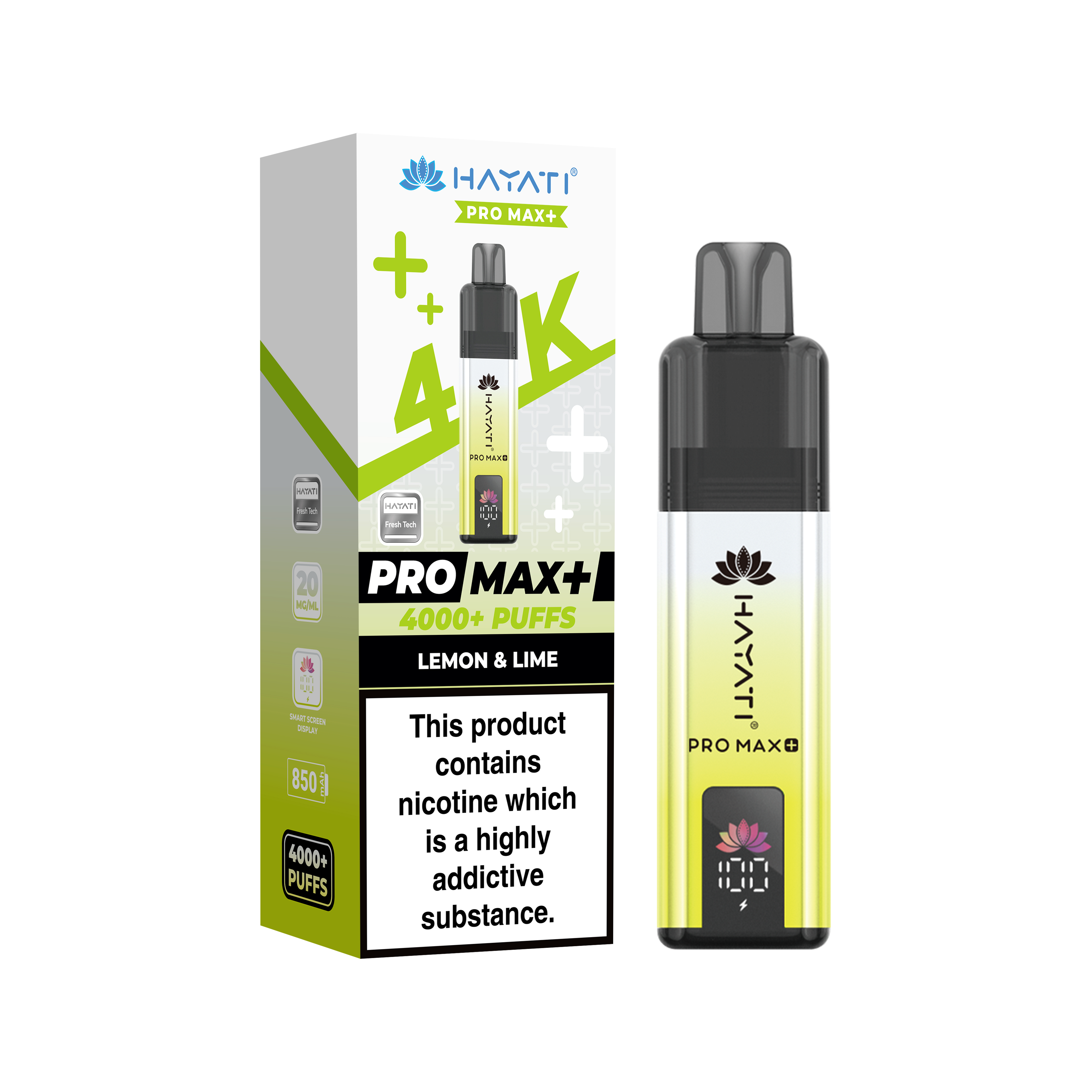 Hayati® Pro Max+ 4000+ Vape Kit (20mg)