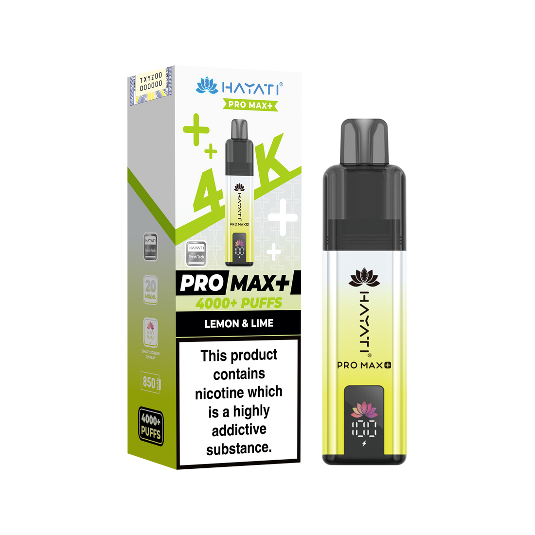 Hayati Pro Max+ 4K Prefilled Pod Kit 20mg | UK Duty Stamped