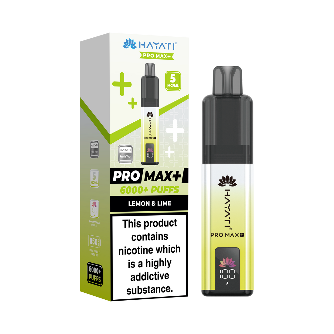 Hayati® Pro Max+ 6000+ Vape Kit (5mg)